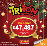 ¡Ganador del gran pozo del Tritón en San Luis!