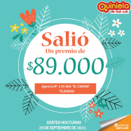 ¡Salió un premio de Quiniela en Tilisarao!