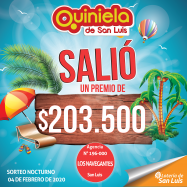 ¡Salio un premio de Quiniela en San Luis!