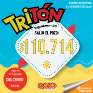 ¡Un ganador del gran pozo del Tritón en San Luis!