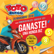 ¡Premio del Toto Bingo en La Punta!